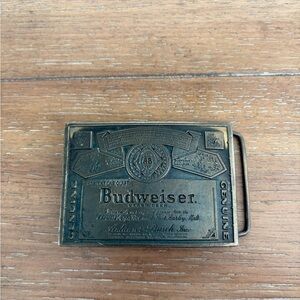 Budweiser Vintage Brass Belt Buckle